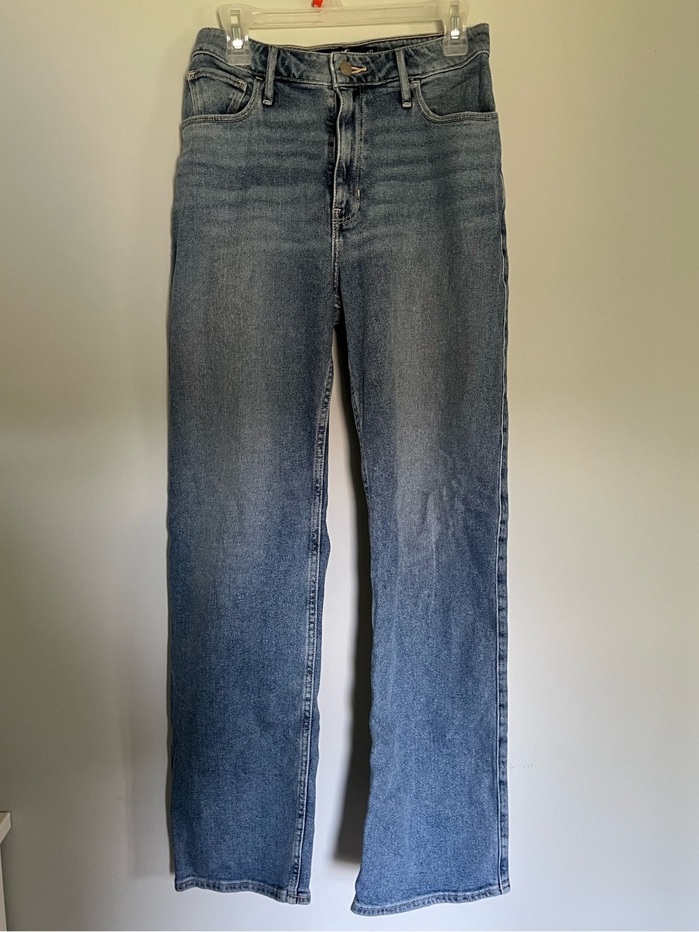 Classic High-Rise Straight Leg Jeans - Blue